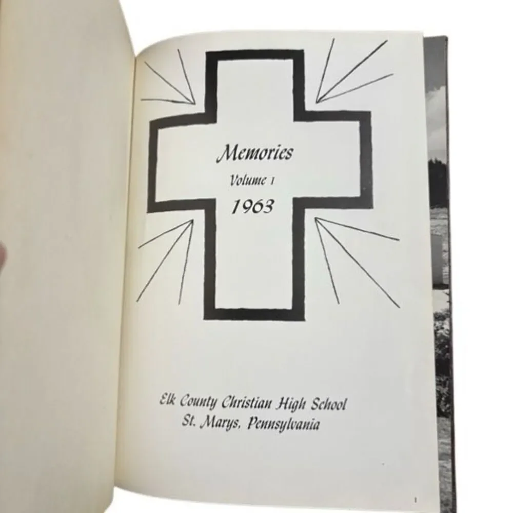 Elk County Christian High School 1963 Memories Yearbook St. Marys Pennsylvania